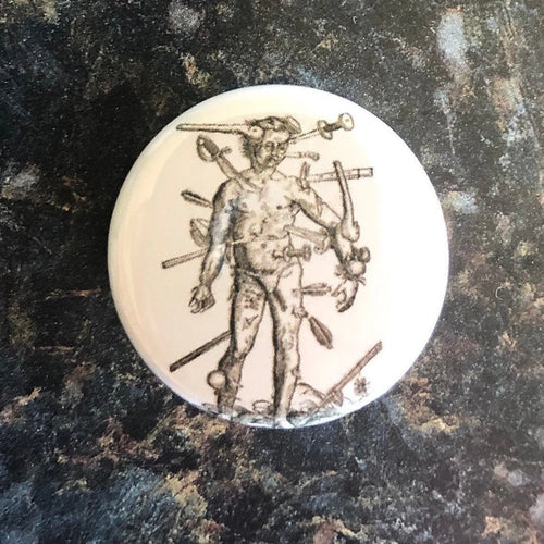 Wound Man Button